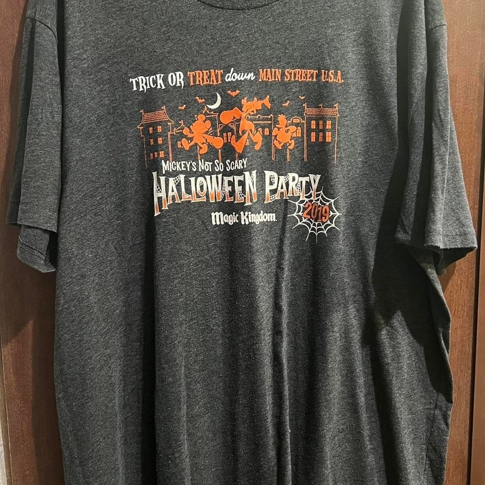 Disney Halloween Party grey and orange t-shirt